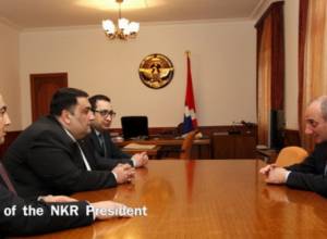 Artsakh President receives Yerevan Brandy Company delegation