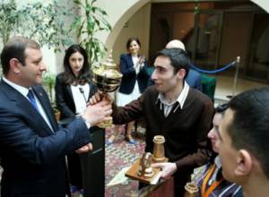 Наградили победителей 8-й шахматной олимпиады