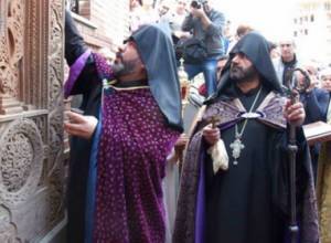 Խաչքարի օծման արարողություն Թբիլիսիում