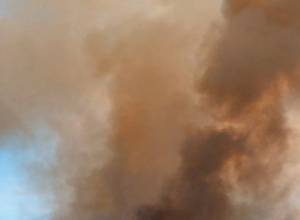 Diesel fuel containers were burnt