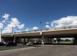 Accident near newly built bridge