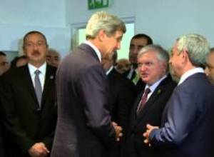Ջոն Քերի-Սերժ Սարգսյան-Իլհամ Ալիև եռակողմ հանդիպում  