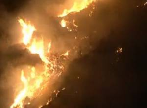 Fire caused by fireworks