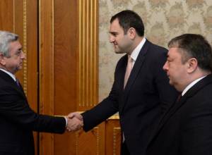 President Serzh Sargsyan receives Georgian Interior Minister