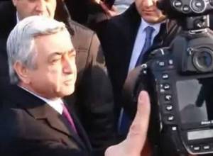 "Really?" Serzh Sargsyan's reply to journalists