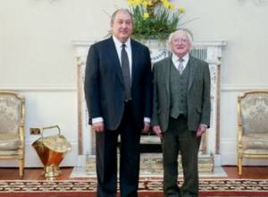 Ambassador Sargsyan presented his credentials to President of Ireland