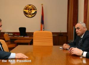 Bako Sahakyan receives Dashnaktsutyun Bureau rep. Hrant Margaryan