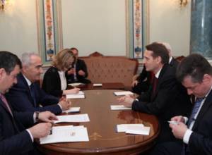 Galust Sahakyan meets with Sergey Narishkin