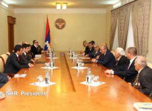 Bako Sahakyan welcomes veterans of the Second World War