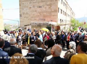 Hrachya Beglaryan's bas-relief unveiled in Artsakh