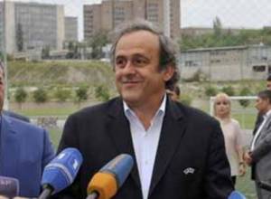 Michel Platini is in Yerevan to visit his friend