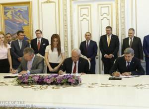 Contract of sale of “ Vorotan” signed