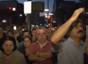 В Гленделе провели митинг в связи с ереванскими событиями