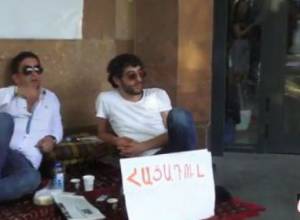 Two protesters announced hunger strike
