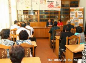 Bako Sahakyan visits library in Stepanakert