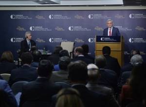 Serzh Sargsyan speaks about Karabakh conflict at Carnegie Endowment