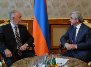 Serzh Sargsyan receives Director of the RF Federal Drug Control Service Viktor Ivanov