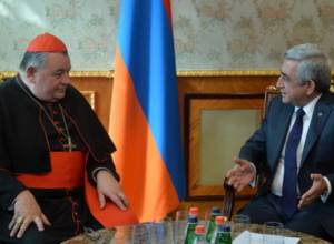 Serzh Sargsyan received today Dominik Cardinal Duka