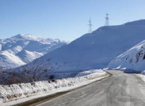 Black ice and strong wind on some highways of republic