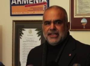 Raffi Hovannisian is giving press conference in Yerevan