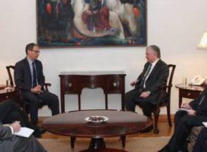 Edward Nalbandian receives Special Assistant to the U.S. President Charles Kupchan