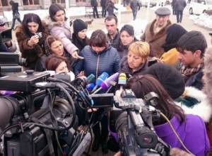 Relatives of the Avetisyan family give press conference