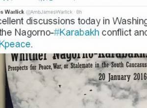 Issues relating to Nagorno Karabakh conflict discussed in Washington