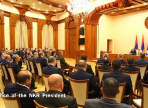 Bako Sahakyan holds consultation with heads of law enforcement and power structures.