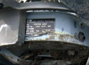 Photos of downed UAV