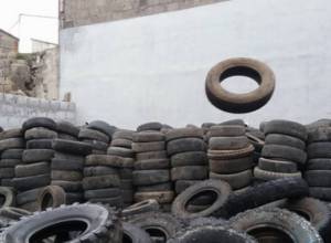 Шины для защиты окопов