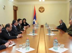 Members of Hellenic and Latvian parliaments visit the NKR