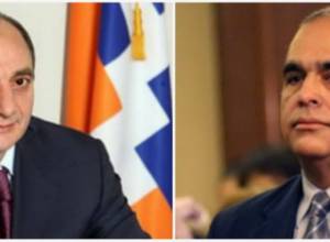 Bako Sahakyan, Raffi Hovannisian talk over phone