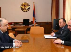 Artsakh President receives Chairman of RA National Commission on Television and Radio