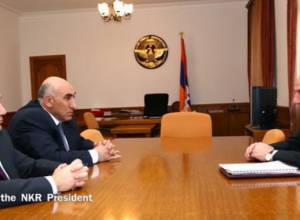 Bako Sahakyan receives ARF ministers