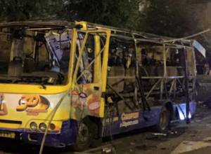 One injured in bus blast discharged from hospital