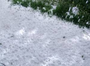 Heavy hail in Yerevan