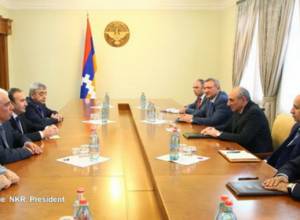 Artsakh President receives Armenian Minister of Education and Science