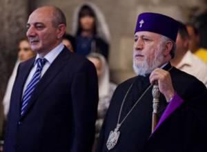 Կաթողիկոսն այցելեց Գանձասարի վանք