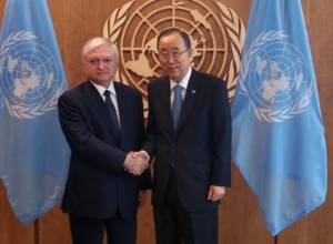 Edward Nalbandian had a meeting with Ban Ki-moon, the UN Secretary General