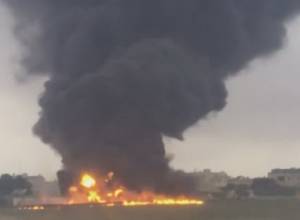 Plane heading from Malta to Libya crashes