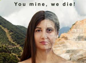 «Амулсар: жизнь или рудник?» акция напротив здания правительства