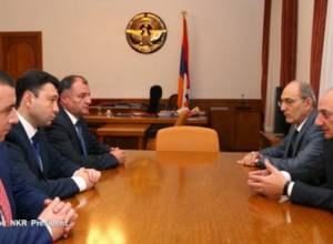 Artsakh President receives Armenian parliamentarians
