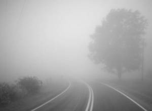 Fog on Dilijan, Ijevan and Noyemberyan highways
