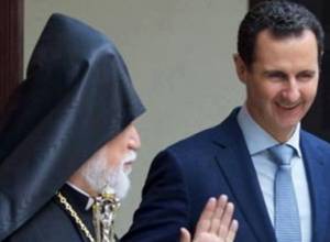 Արամ Ա. Կաթողիկոսը հանդիպել է Ասադի հետ