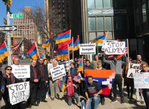 Armenian Americans Protest in New York and Washington DC against Azerbaijani Aggression