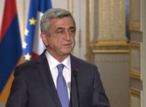 Սերժ Սարգսյանի խոսքը Օլանդի հետ ասուլիսի ժամանակ