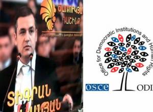 Tigran Urikhanyan receives OSCE/ODIHR election observers