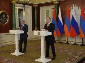 Սերժ Սարգսյանը և Վլադիմիր Պուտինը ընդունել են համատեղ հայտարարություն