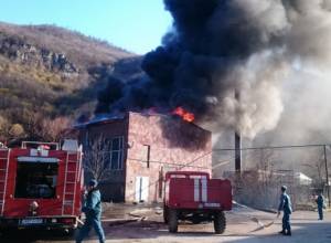 Fire in Ijevan wine-brandy factory