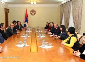 Serj Tankian and Atom Egoyan arrive in Artsakh